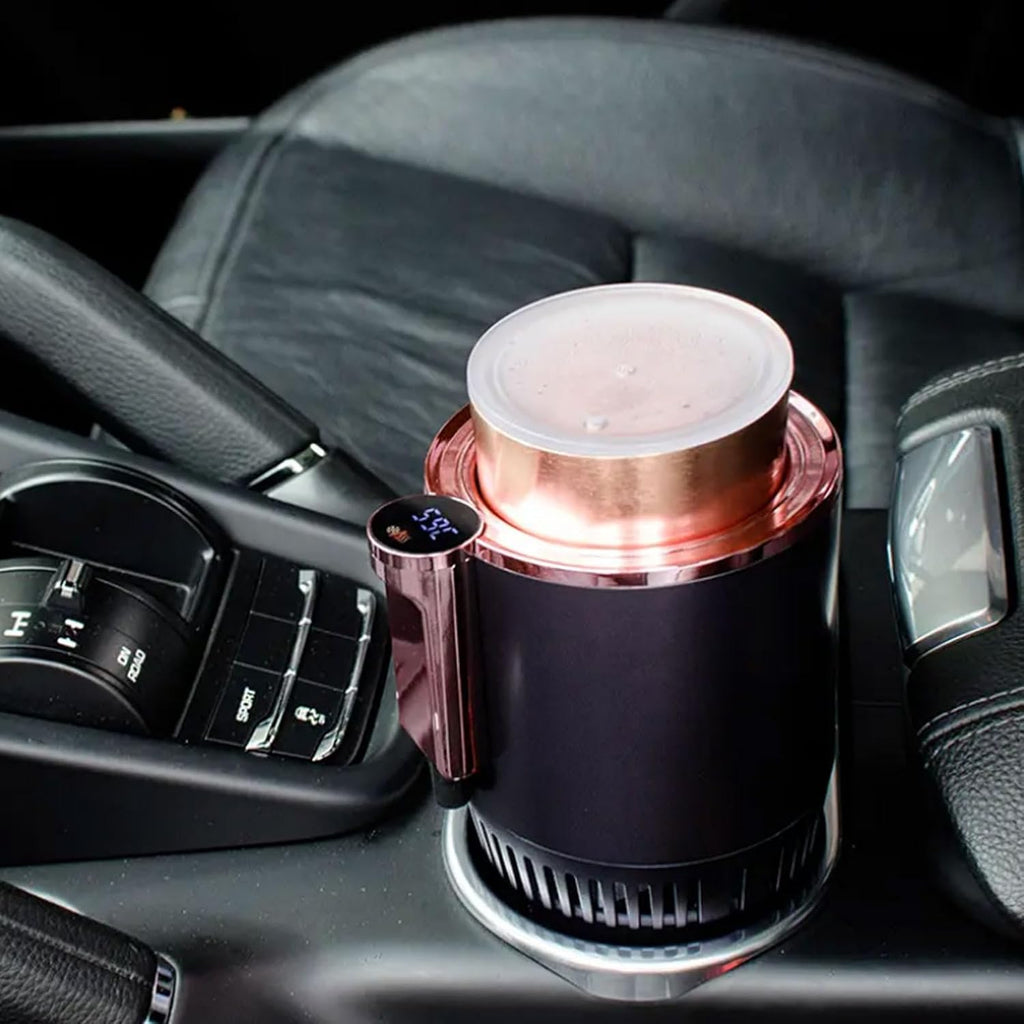 Smart Car Heater & Colder Cups,Temperature Control Cup,Car Cup Holder|Quick Thermal Heating Cups|Car Refrigerator Quick Cooling Cups|Suitable for Most Cars (Purple)