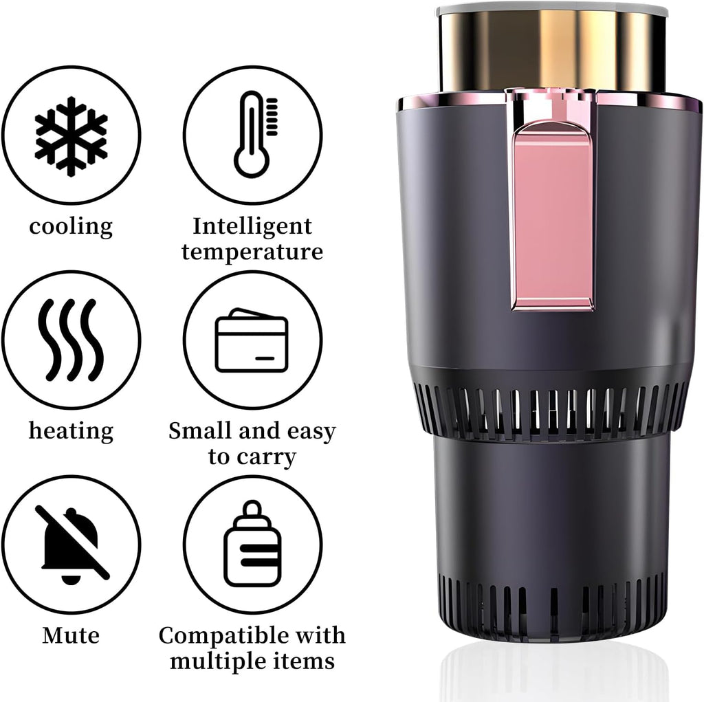 Smart Car Heater & Colder Cups,Temperature Control Cup,Car Cup Holder|Quick Thermal Heating Cups|Car Refrigerator Quick Cooling Cups|Suitable for Most Cars (Purple)